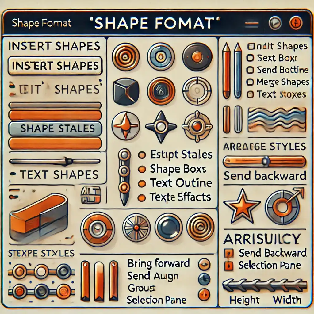 powerpoint shape format