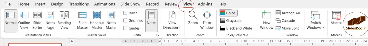 تب View در پاورپوینت 12 تب Shape Format در پاورپوینت