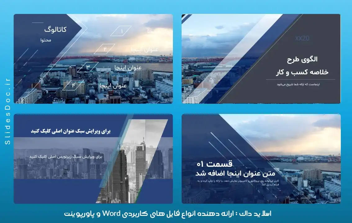 الگوی طرح خلاصه کسب و کار