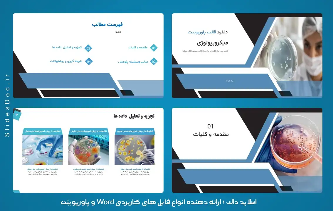 قالب پاورپوینت میکروبیولوژی