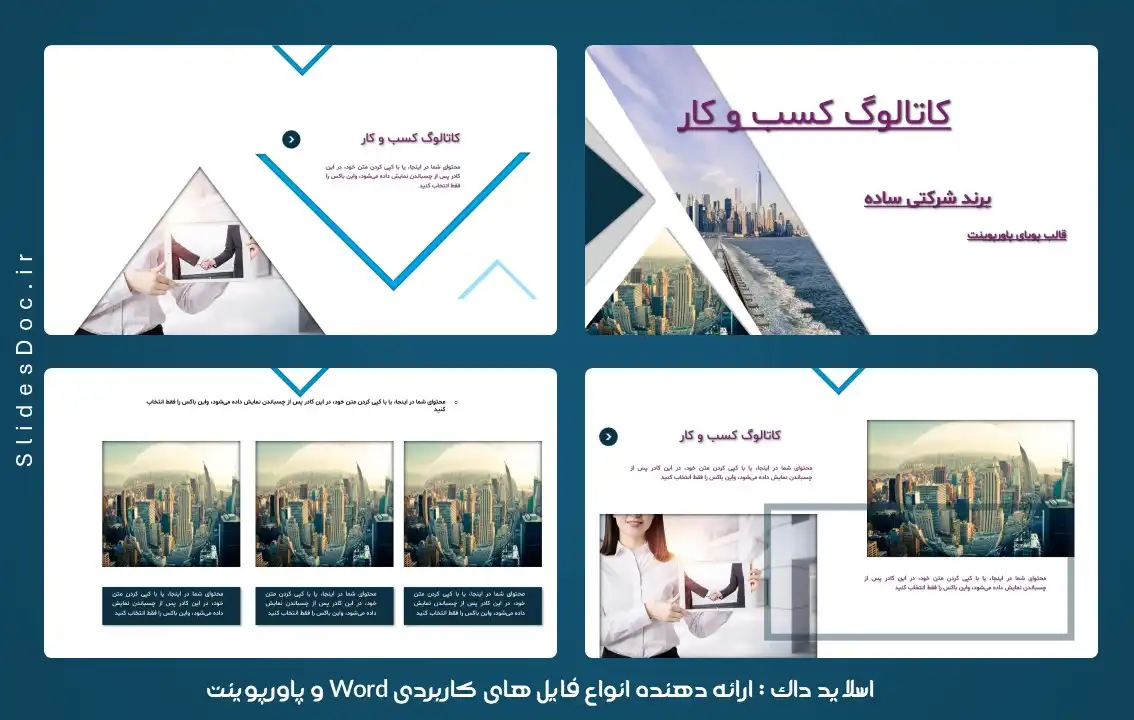 قالب پاورپوینت کاتالوگ کسب و کار