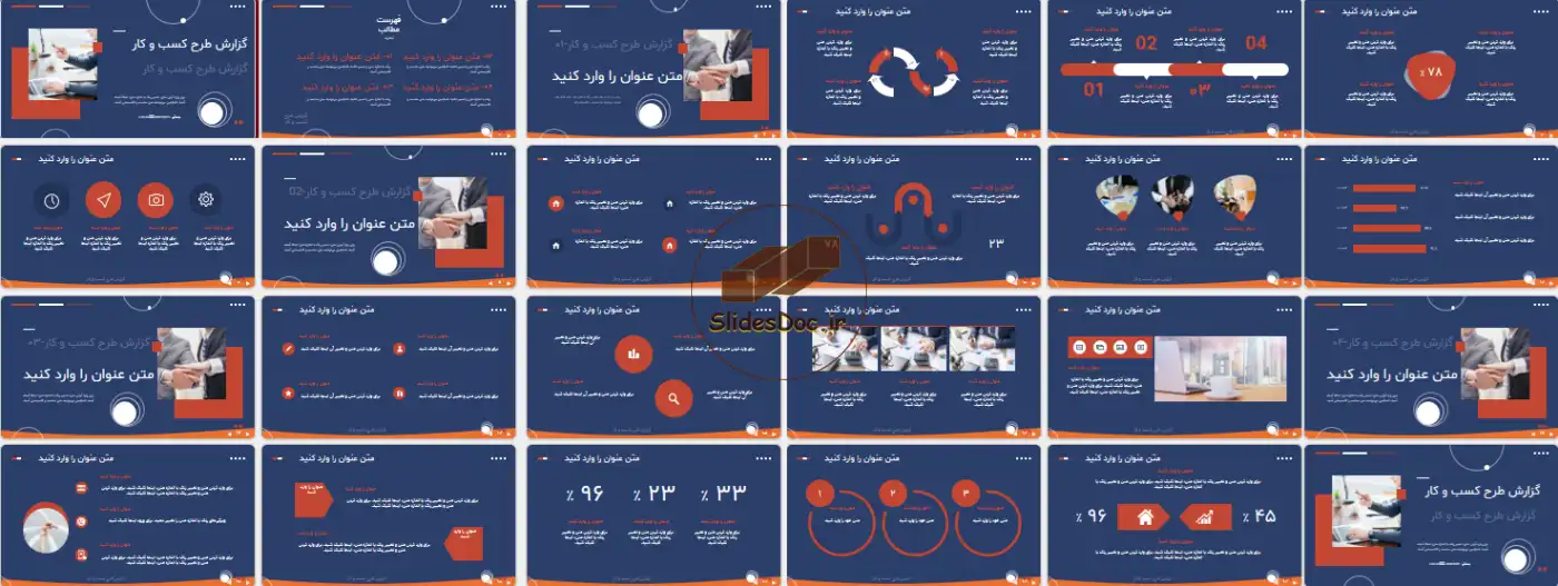 دانلود قالب پاورپوینت ارائه گزارش طرح کسب و کار