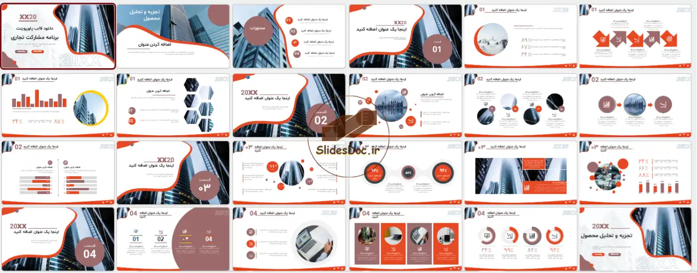 دانلود قالب پاورپوینت برنامه‌ریزی پروژه‌های تجاری