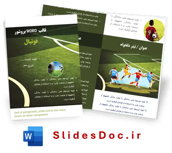 football brochure word template